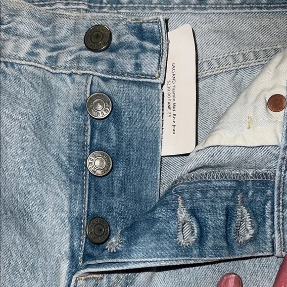 GRLFRND fame Light Blue Denim Jeans NWT 29 - Picture 4 of 8